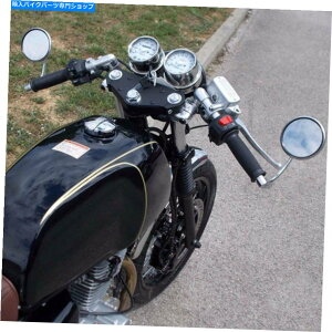 N[p[c CromeEhI[goC7/8 "NbVG`bp[JtFXN[^[Ŷ߂̃o[Gh~[ Chrome Round Motorcycle 7/8" Bar End Mirrors For Crusier Chopper Cafe Scooter US