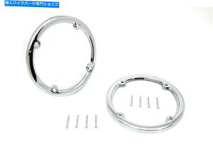 N[p[c Harley DavidsonɂChromeAcA[ - pbNXs[J[gZbgV-Twin Chrome Rear Tour-Pak Speaker Trim Set for Harley Davidson by V-Twin