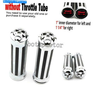 N[p[c Honda Shadow Aero Spirit Ace 750 1100 VT̂߂̃NXJnho[nhObv Chrome Skull Handlebar Hand Grips for Honda Shadow Aero Spirit ACE 750 1100 VT