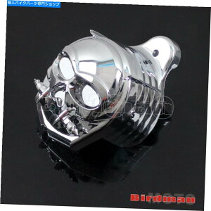 N[p[c n[[EtbNXXg[gOCh[hELO\tgFXSTpXJN[z[Jo[ Skull Chrome Horn Cover For Harley FLHX Street Glide Road King Softail FXST