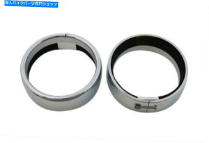 N[p[c NX|bgCgt`gOZbgn[[c[O79-17 FLT62-84 FL Chrome Spot Light French Trim Ring Set for Harley Touring 79-17 FLT & 62-84 FL