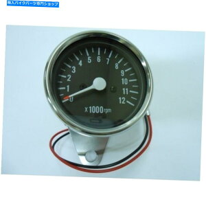 N[p[c ^R[^N0-12,000 RPM 1 = 1F4䗦Tach Cafe[T[JX^}nVSTAR X Tachometer Chrome 0-12,000 RPM 1=1:4 Ratio Tach Cafe Racer Custom Yamaha VStar X