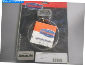 N[p[c 12V[dVXê߂NOSNLCN[jo[TLEDobe[Q[W4219 NOS Kuryakyn Chrome Universal LED Battery Gauge for 12V Charging Systems 4219