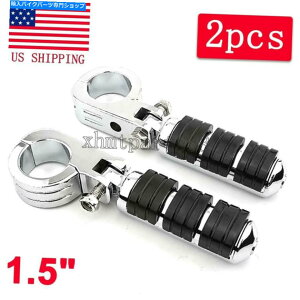 N[p[c NI[goC1.5 "38mmNbVnCEFCo[GWK[htbgyO}EgNv Chrome Motorcycle 1.5" 38mm Crash Highway Bar Engine Guard Foot Pegs Mount Clamp