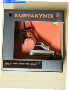 N[p[c NALN[AICpl2014AbvCh̃I[goC5644̂߂̃ANZg KURYAKYN CHROME REAR OIL PANEL ACCENT FOR 2014-UP INDIAN MOTORCYCLES 5644