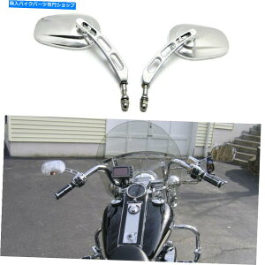 N[p[c I[goC̃TCh~[N10mmؑʂC50 C90 M109R̂߂̃jo[T Motorcycle Side Mirrors Chrome 10mm Universal For Suzuki Boulevard C50 C90 M109R