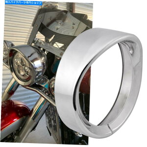 N[p[c 7 "Harley Touring Fld Fls Trikeŝ߂Chrome Headlight Trim Ring BezeltBbg 7" Chrome Headlight Trim Ring Bezel Fit for Harley Touring FLD FLH FLS Trikes