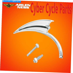 N[p[c Arlen Ness~[XN[vgCAONE13-061 Arlen Ness Mirror Scoop Triangle Chrome Right Side 13-061