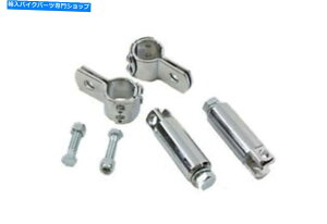 クロームパーツ Harley Davidson Chrome Footpegマウントキットのみカスタム1-1 / 8 " NEW FOR HARLEY DAVIDSON CHROME FOOTPEG MOUNT KIT ONLY CUSTOM 1-1/8"