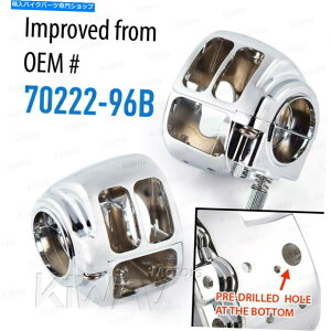 N[p[c ChromeXCb`nEWOJo[LbgtBbgH-D 07-13 Road KingA07-10 Softail Chrome switch housing cover kit fits H-D 07-13 Road King, 07-10 Softail