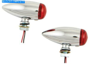 N[p[c n[hhCujo[TLEDNeۃ}[J[CgbhY20-6589 HardDrive Universal LED Chrome Bullet Marker Light Red Lens 20-6589SRLED