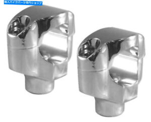 N[p[c Chrome 1 1/4 "nho[CU[1-1 / 2"w̍n[[\tgFXSTC 06-12ƐŊ CHROME 1 1/4" HANDLEBAR RISERS 1-1/2" TALL HARLEY SOFTAIL FXSTC 06-12 & CUSTOMS