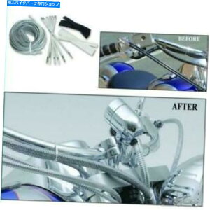 N[p[c oJX^ANZT[I[goCC[z[XP[uhXAbvLbgN[BA-8200M Baron Custom Accessories Motorcycle Wire Hose Cable Dress Up Kit Chrome BA-8200M