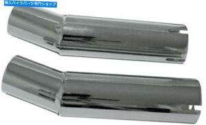 N[p[c EMGO Chrome Upswept}t[A_v^z_JtFrC80-03255 Emgo Chrome Upswept Muffler Adapters Triumph Honda Cafe Exhaust 80-03255