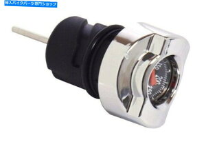 N[p[c Harley Sportster 04-19̂߂̃NxxvICfBbvXeBbN Chrome Black Temperature Thermometer Oil Dipstick for Harley Sportster 04-19