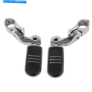 クロームパーツ クロージ1 1/4 "ショートアンドルマイレイストリップリードットコントローム用 - オリジナルのタイトルを表示 クロム 1 1/4" ショートアングル ハイウェイ ペグストリーナー