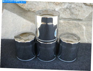 N[p[c n[[cCJ63798-99̂߂4̍ĩN10~ÑICtB^[̑ LOT OF 4 HIGH QUALITY CHROME 10 MICRON OIL FILTERS FOR HARLEY TWIN CAM 63798-99