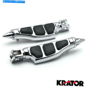 N[p[c z_S[hEBOGL1800 F6B 2001-2013tgXeBbgXpCNtbgyO̓Nx܂ Honda Gold Wing GL1800 F6B 2001-2013 Front Stiletto Spike Foot Peg Rests Chrome