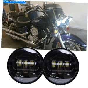 N[p[c 4.5 "LEDX|bg̖̒ʉ߃Cg̋쓮v̂߂̃v1100 650NVbN 4.5" LED Spot Fog Passing Lights Driving Lamp For Yamaha V star 1100 650 Classic