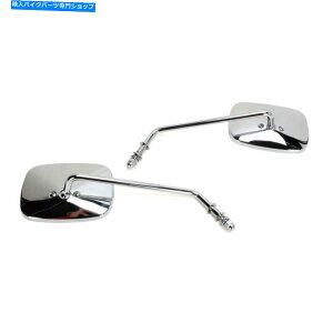 N[p[c NOEX^C̒`̒`̒`̒`̊̋̑ Drag Chrome OE Style Rectangle Long Stem Mirrors OE Replacement for Harley PR