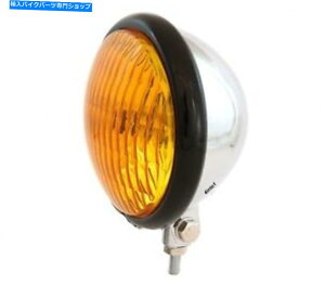 N[p[c 5.75 "{g}EgnQwbhCgX|bgCg - NOXubNAo[ 5.75" Bottom Mount Halogen Headlight Spotlight - Chrome Gloss Black Amber