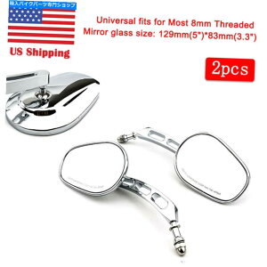 N[p[c Harley-Davidson Street Glide Road King Fatboŷ߂̃yAN[Ar[~[ Pair Chrome Rear View Mirrors For Harley-Davidson Street Glide Road King Fatboy