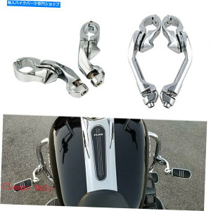 N[p[c nC[GWK[hNbVo[tbgyO}EgNṽn[[_rbh\ 1-1/4" Highway Engine Guard Crash Bar Foot Peg Mount Clamps for Harley Davidson