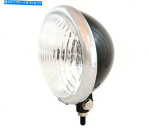 N[p[c 5.75 "{g}EgnQI[goCwbhCgX|bgCg - ubNN 5.75" Bottom Mount Halogen Motorcycle Headlight Spotlight - Gloss Black Chrome