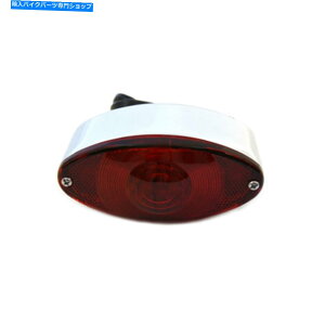 N[p[c n[[I[goĈ߂VcCNLEDLbgACe[vu[LCg V-Twin Chrome LED Cat Eye Tail Lamp Brake Light for Harley Motorcycle