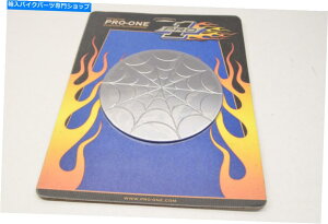 N[p[c Pro-One 206520 Chrome Spider Web Derby Cover NOS Pro-One 206520 Chrome Spider Web Derby Cover NOS