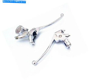 �N���[���p�[�c Chrome 7/8 "�n���h���o�[17 mm�u���[�L�N���b�`���o�[�o�C�N�ʂ藇�J�t�F���[�T�[ Chrome 7/8" Handlebar 17 mm Brake Clutch Lever Motorbike Street Naked Cafe Racer