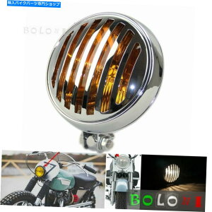 �N���[���p�[�c 5.75 ���g���t�B�����ꂽ�O�����w�b�h�����v�w�b�h���C�gTRI XS650 Bobber Chopper 5.75 Retro Finned Grill Headlamp Headlight For Harley TRI XS650 Bobber Chopper�y���s�A���i�z