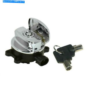 N[p[c EhL[n[[[hLO\tg_CiREP 71517-11tN[COjbVXCb` CHROME IGNITION SWITCH WITH ROUND KEY HARLEY ROAD KING SOFTAIL DYNA REP 71517-11