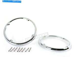 �N���[���p�[�c V-Twin Manufacturing Chrome Rak Tour-Pak�X�s�[�J�[�g���� - 61400194 V-Twin Manufacturing Chrome Rear Tour-Pak Speaker Trim - 61400194�y���s�A���i�z