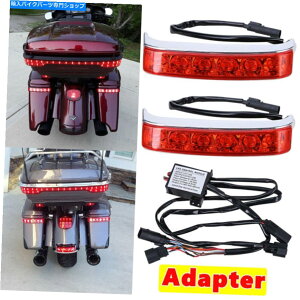 N[p[c n[[c[OOChNVbN̂߂LEDThobOjOu[L^[VOiCg LED Saddlebag Running Brake Turn Signal Lights For Harley Touring Glide Classic