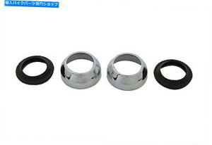 N[p[c Chrome 39mmtH[Nu[cJo[_XgV[hLbgtBbgn[[_rbh\ Chrome 39mm Fork Boot Cover Dust Shield Kit fits Harley-Davidson