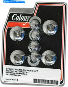 N[p[c Rj[8224-8bJ[VtgGhLbvƃibcLbgA - N Colony 8224-8 Rocker Shaft End Cap and Nut Kit Allen - Chrome