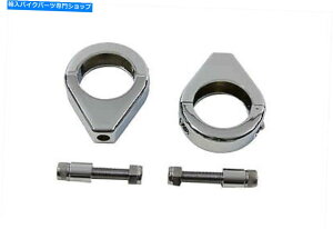 N[p[c N[^[VOiNvLbg39mmtH[N̓n[[ - frbh\tBbg Chrome Turn Signal Clamp Kit 39mm Forks fits Harley-Davidson