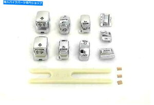 N[p[c ChromeXCb`Jo[Zbg̓n[[ - _rbh\ɃtBbg܂ Chrome Switch Cover Set fits Harley-Davidson