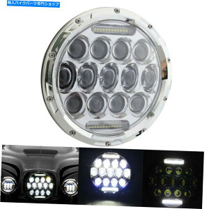 N[p[c Jeep Wrangler JK TĴ߂7 "C`NEhLEDwbhCgvWFN^[DRL HI / LO 7" inch Chrome Round LED Headlight Projector DRL Hi/Lo For Jeep Wrangler JK TJ