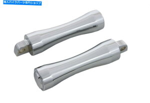 N[p[c Chrome Contour EndtbgyOZbg̓n[[ - _rbh\ɃtBbg܂ Chrome Contour End Footpeg Set fits Harley-Davidson