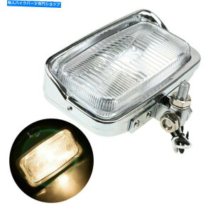 N[p[c gN[XNGAI[goCwbhCgM10{gjo[TtBbgz_n[[ Retro Chrome Square Motorcycle Headlight M10 Bolt Universal Fit For Honda Harley