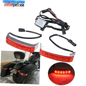 N[p[c n[[c[O[hLOXg[gOCh14+̂߂LEDThobOu[L^[Cg LED Saddlebag Run Brake Turn Light For Harley Touring Road King Street Glide 14+