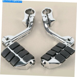 �N���[���p�[�c BMW R900RT 1-1 / 4�C���`�N�������^���ƃu���b�N���o�[�����O�n�C�E�F�C�t�b�g�y�O For BMW R900RT 1-1/4 Bars Chrome Metal and Black Rubber Long Highway Foot Pegs�y���s�A���i�z