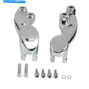 N[p[c Ch2018-2021XJEg{o[Ă̂߂̃NqtbgyO̎tuPbg Chrome Passenger Footpegs Mounting Bracket For Indian 2018-2021 Scout Bobber US