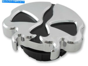 N[p[c N[XvbgXJ_~[KXLbv - hbOXyV Chrome Split Skulls Dummy Gas Caps by Drag Specialties New