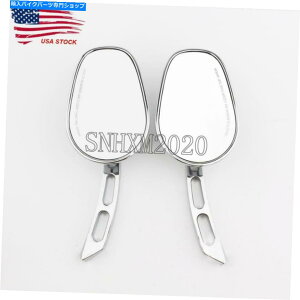 �N���[���p�[�c �z���_�V���h�E�G�[�X�X�s���b�g�G�A��VT 750 VTX 1300 1800�̂��߂�2�s�[�X�N���[���T�C�h�~���[ 2pcs Chrome Side Mirrors For Honda Shadow ACE Spirit Aero VT 750 VTX 1300 1800