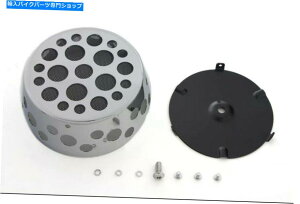 N[p[c V-Twin 34-0276 - XCX`[YN[GAN[iJo[ V-Twin 34-0276 - Swiss Cheese Chrome Air Cleaner Cover