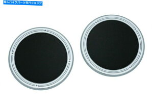 �N���[���p�[�c �N���C���L�����A�X�s�[�J�[�A�N�Z���gChrome 419757 Kuryakyn Rear Speaker Accents Chrome 419757�y���s�A���i�z