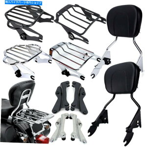 N[p[c obNXgETCYo[/GAEBOוbN/hbLOn[hEFAn[[OCh14+ Backrest Sissy Bar/ Air Wing Luggage Rack/ Docking Hardware For Harley Glide 14+